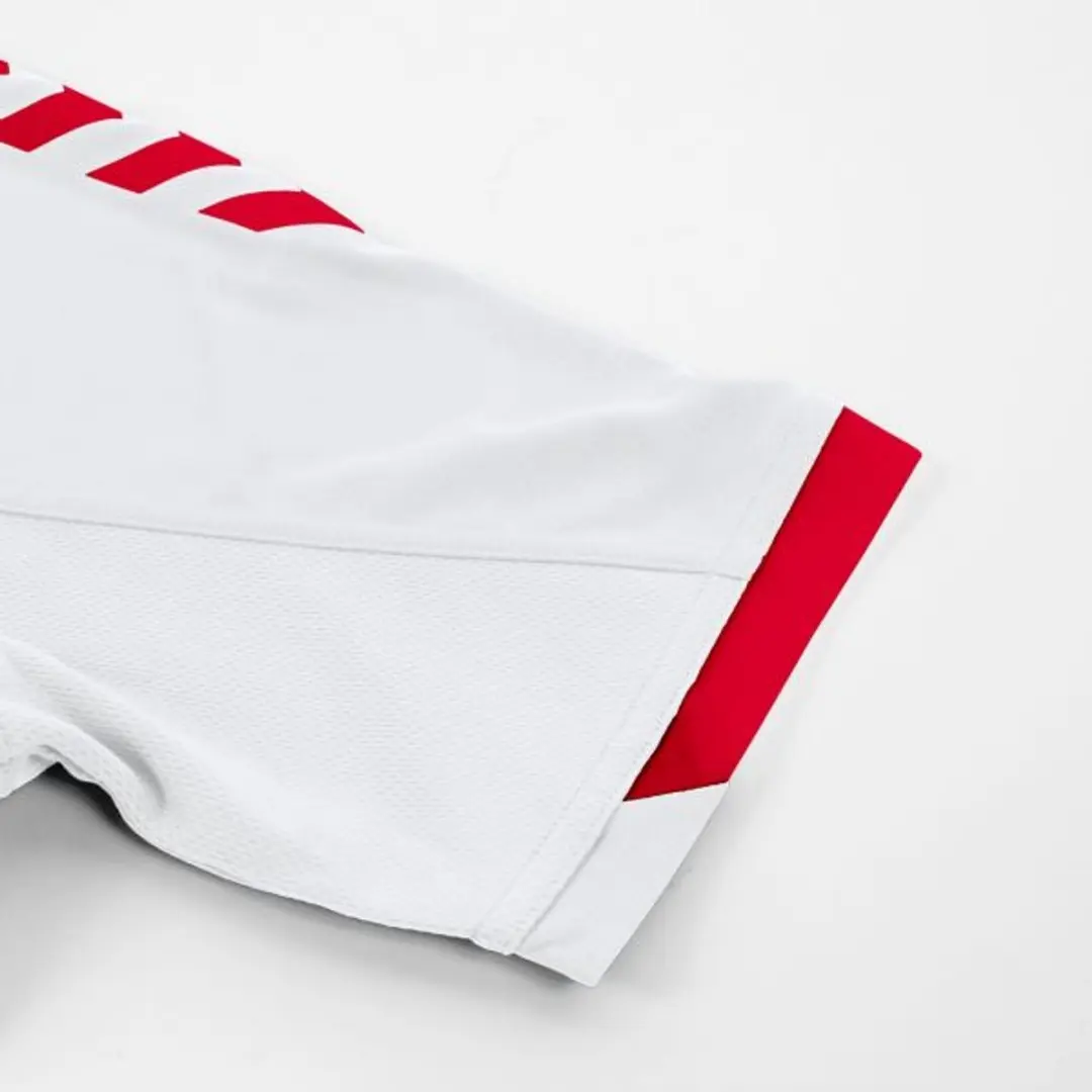 Hummel Fyn Shirt Heren - Wit/Rood M