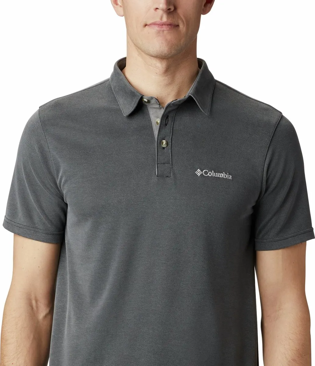 Columbia Nelson Point Polo Heren - Zwart S