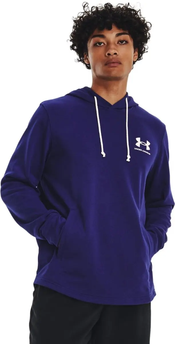 Under Armour Rival Terry Capuchon Blauw XL Man