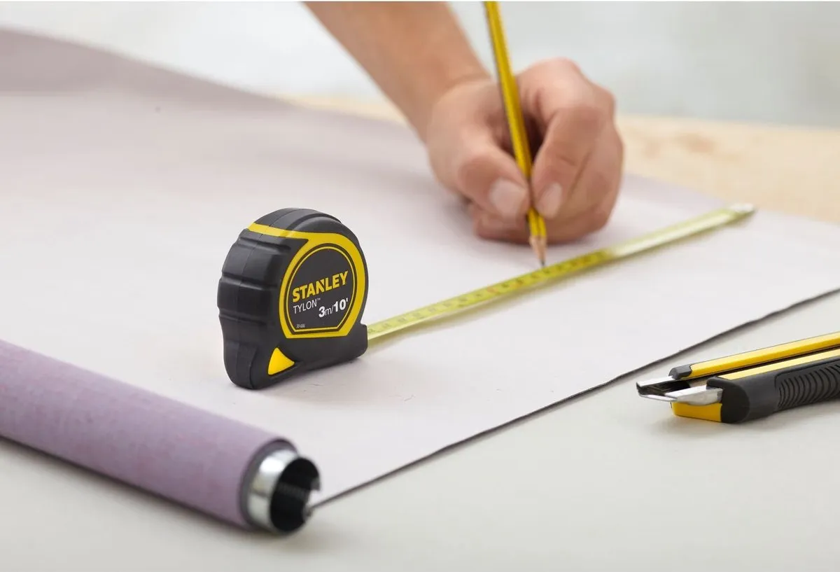 Stanley Rolbandmaat Tylon 3m/10ft - 12,7mm - Geel - afbeelding 6 van 6