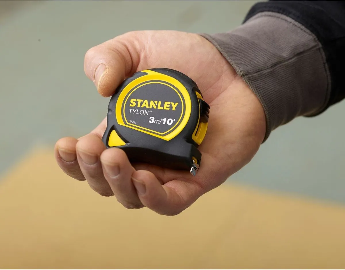 Stanley Rolbandmaat Tylon 3m/10ft - 12,7mm - Geel