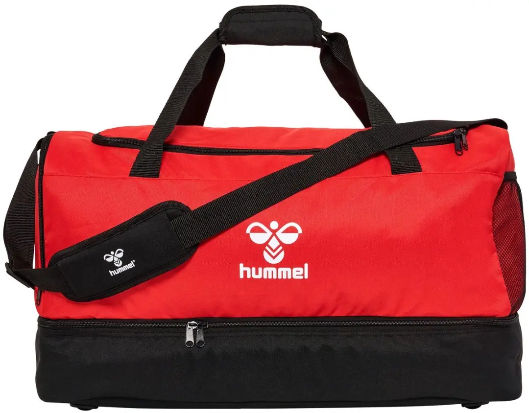 Hummel Sporttas Core 2.0 M - 4 Vakken - Rood/Zwart