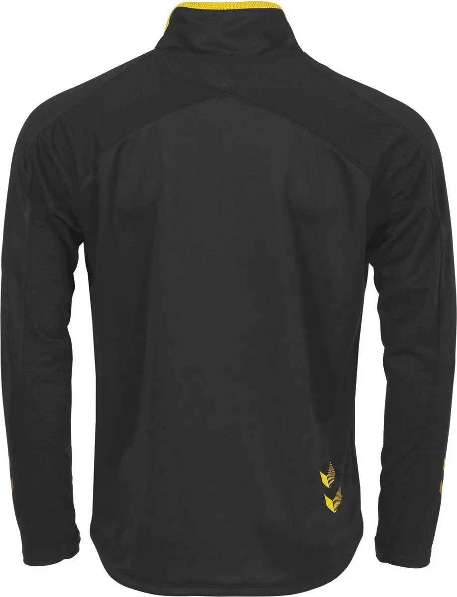 Hummel Tulsa Quarter Zip Top 164 - Zwart/Geel