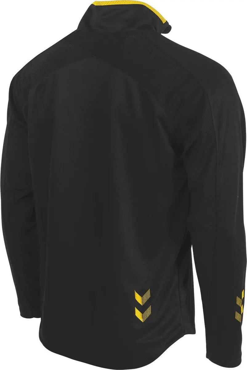 Hummel Tulsa Quarter Zip Top 164 - Zwart/Geel