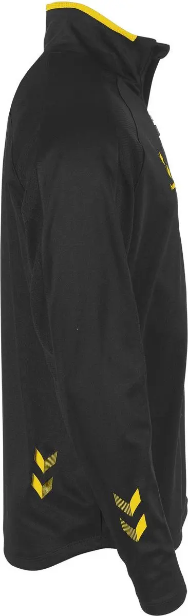 Hummel Tulsa Quarter Zip Top 164 - Zwart/Geel - afbeelding 6 van 6