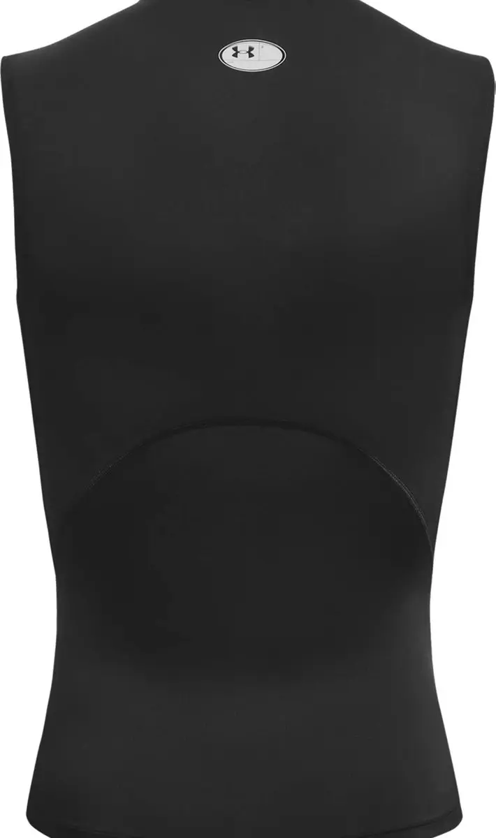 Under Armour UA HG Armour Comp SL-BLK Heren Sportshirt - Zwart/Wit