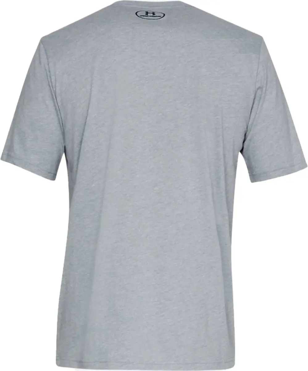 Under Armour UA M SPORTSTYLE LC SS-GRY Heren Sportshirt - Steel Light Heather - XL