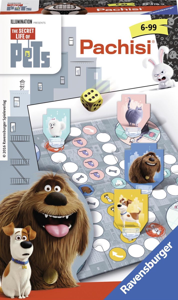 Ravensburger Secret Life of Pets Pachisi® - pocketspel
