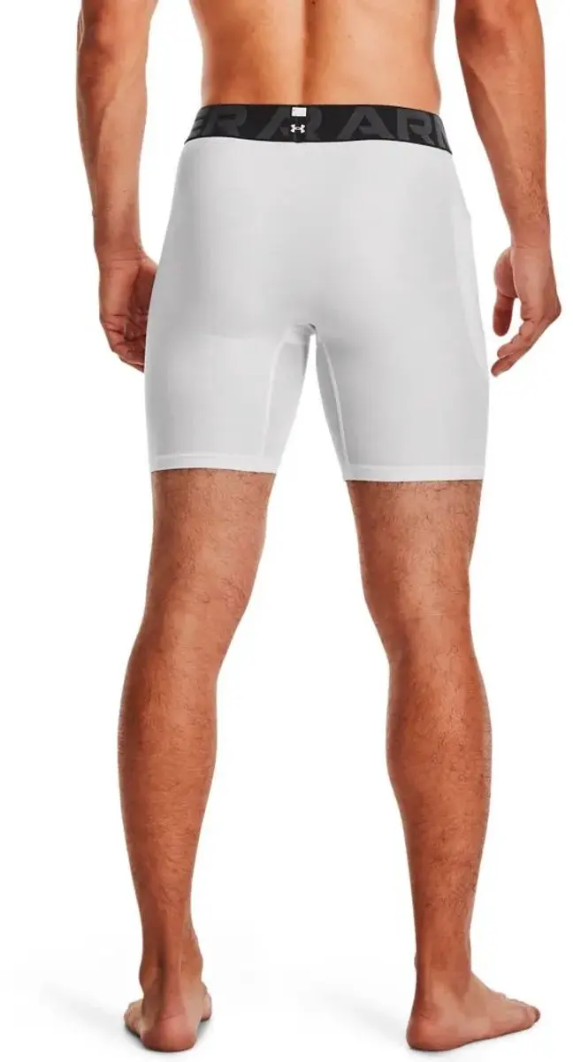 Under Armour HeatGear Armour Shorts Heren - Wit - XL