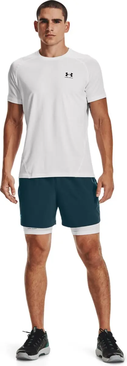 Under Armour HeatGear Armour Shorts Heren - Wit - XL - afbeelding 6 van 6