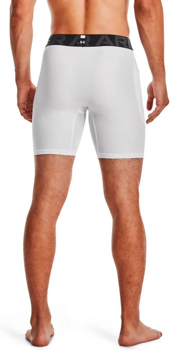 Under Armour HeatGear Armour Shorts Heren - Wit - XL