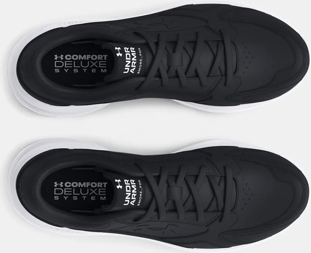 Under Armour UA Edge LTHR Heren Sportschoenen 43 - Zwart/Wit - afbeelding 6 van 6
