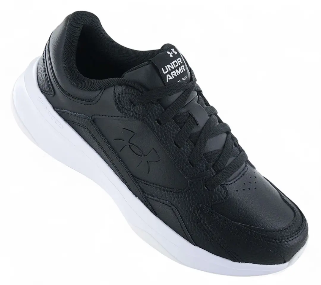Under Armour UA Edge LTHR Heren Sportschoenen 43 - Zwart/Wit