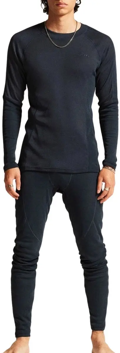 Craft Warm Baselayer Set Heren S - Donkerblauw