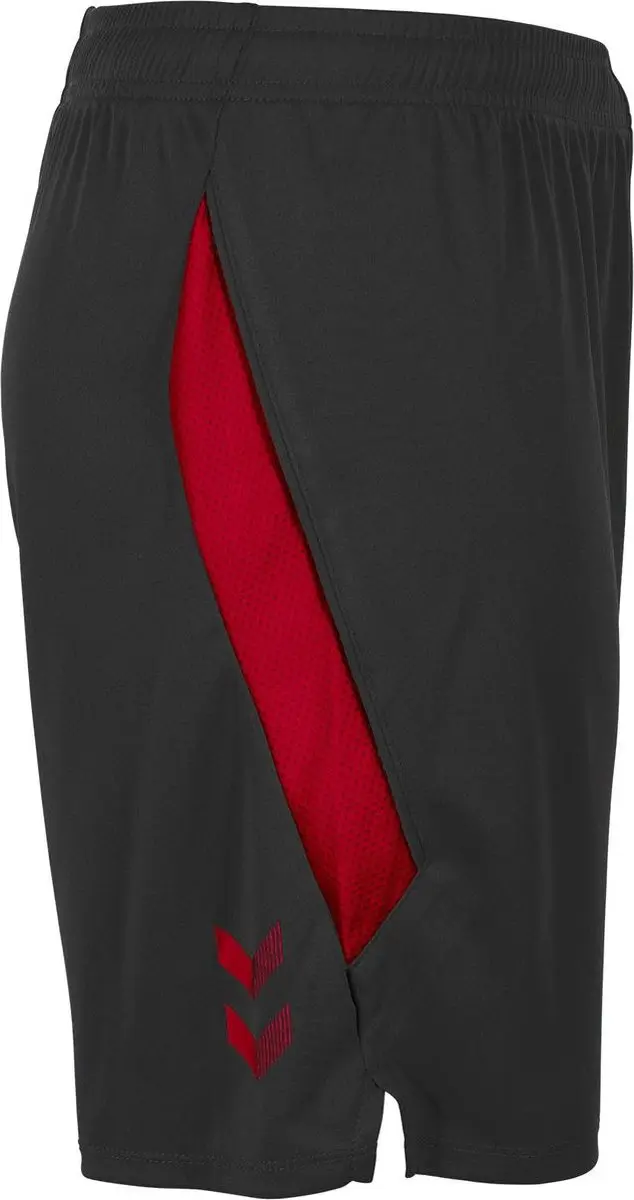 Hummel Boston Shorts 140 - Sportbroek - Zwart/Rood