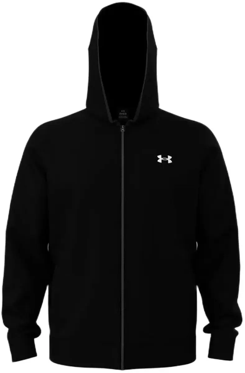 Under Armour UA Armour Fleece FZ Hoodie - Zwart/Wit - XXL