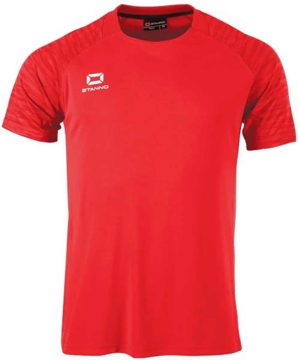 Stanno Bolt T-Shirt - Maat 140 - Rood