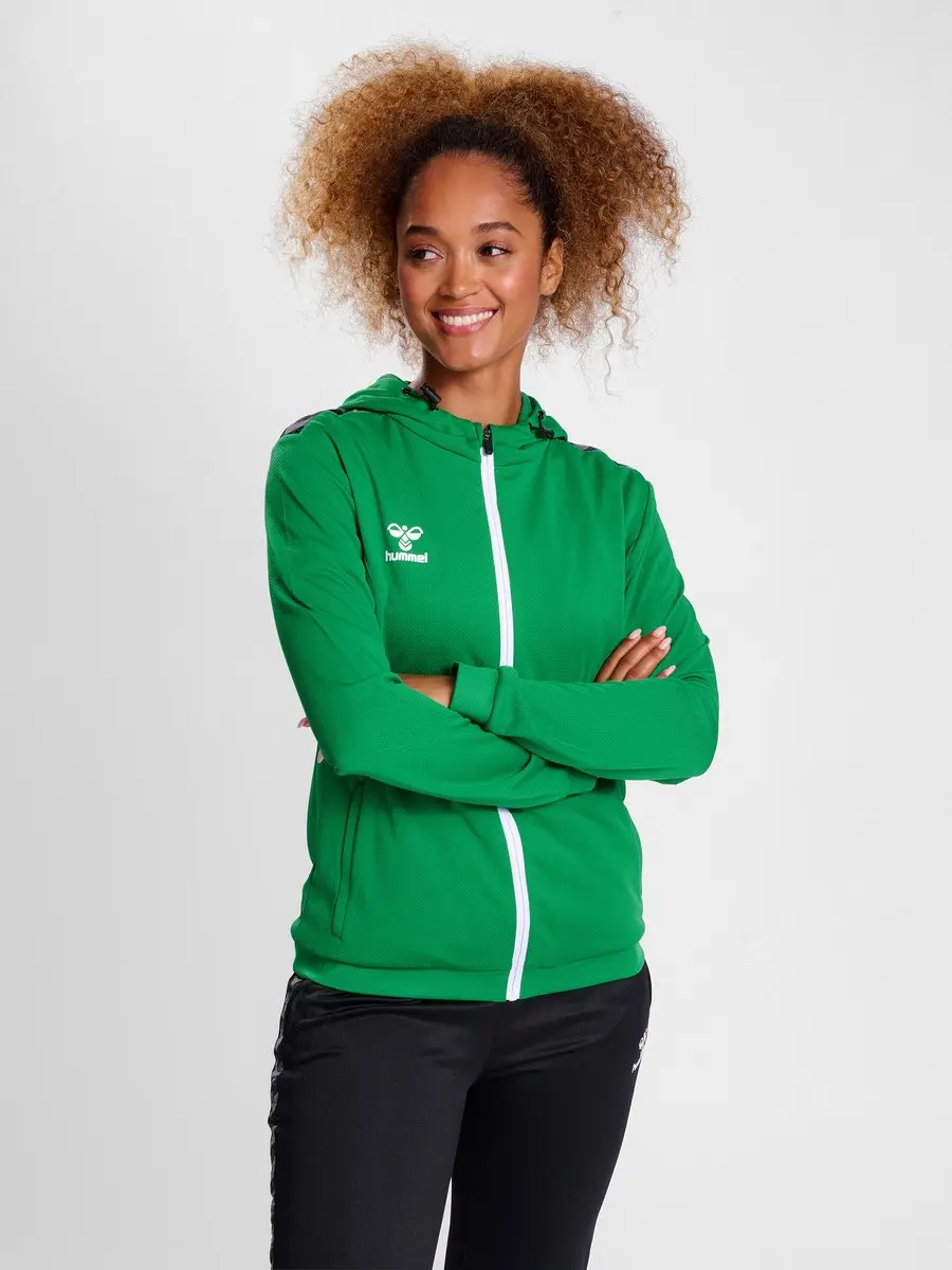Hummel Authentic Pl Zip Dames Trainingsjack XL - Jelly Bean