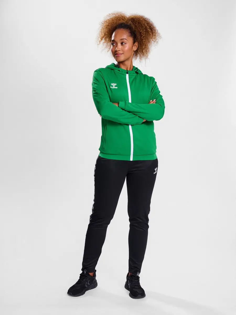 Hummel Authentic Pl Zip Dames Trainingsjack XL - Jelly Bean - afbeelding 6 van 6