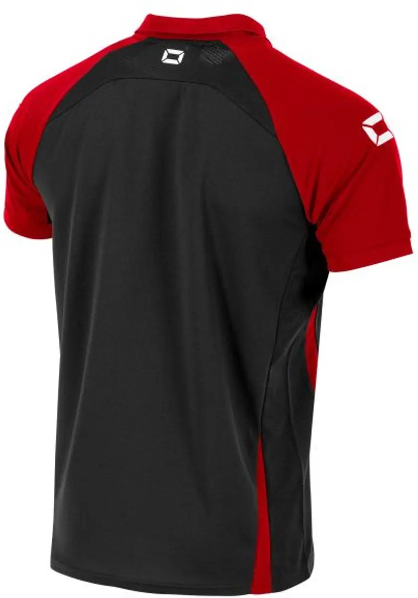 Stanno Stadio Polo M - Zwart/Rood