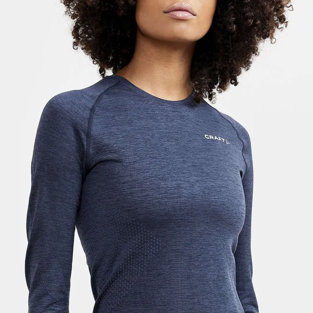 Craft Core Dry Active Comfort Shirt Dames XS - Donkerblauw