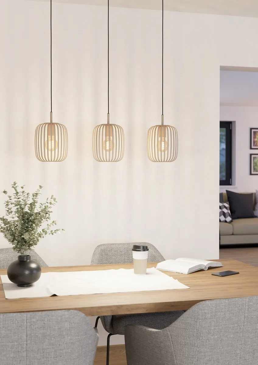 Eglo Romazzina Hanglamp 90cm - Zandkleur - afbeelding 6 van 6