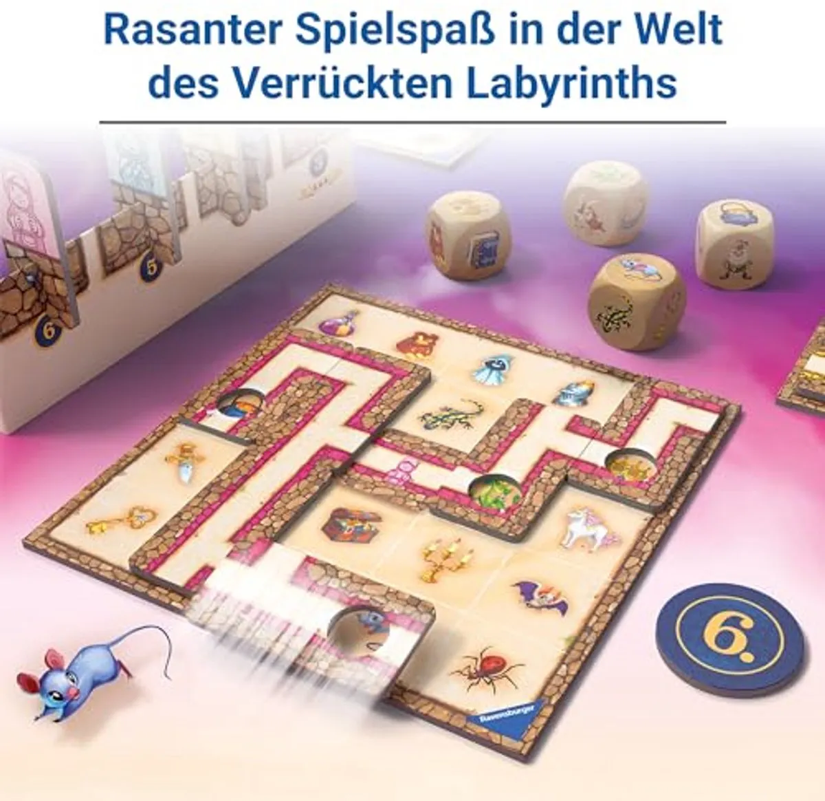 Ravensburger Labyrinth Go Bordspel 2-4 Spelers - MPN 24699