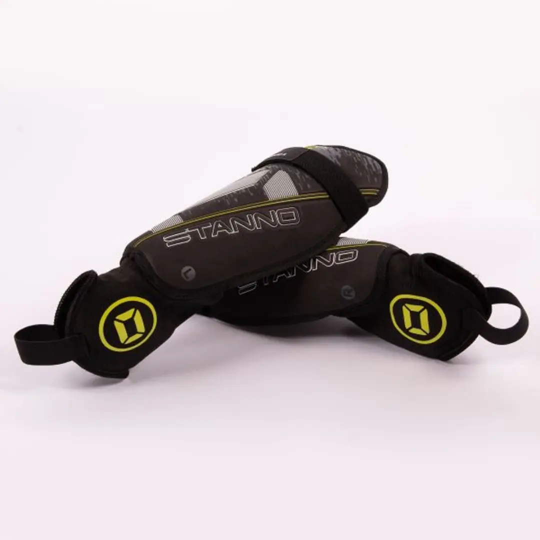 Stanno Pro Guard II Scheenbeschermers Maat L - Zwart/Geel