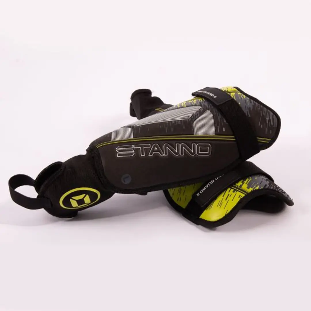 Stanno Pro Guard II Scheenbeschermers Maat L - Zwart/Geel