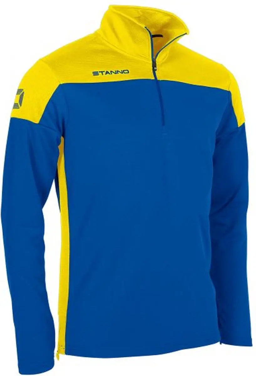 Stanno Pride 1/4 Zip Top - 116 - Blauw/Geel - afbeelding 6 van 6