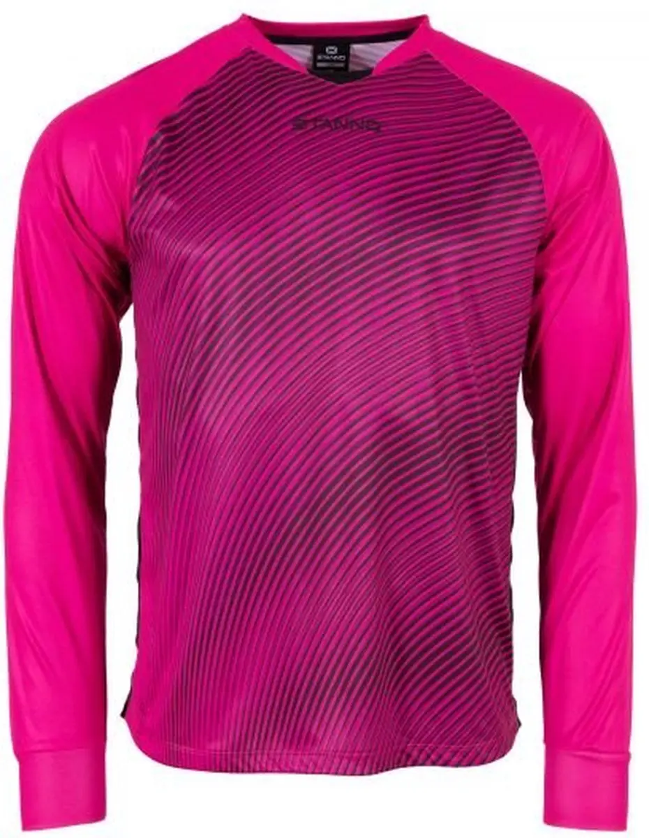 Stanno Vortex Keeper Shirt Long Sleeve - XXXL - Magenta/Zwart