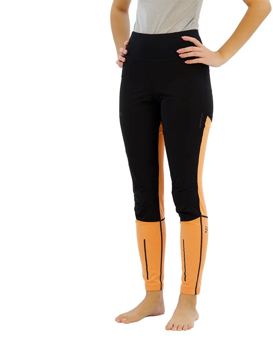 Craft Adv Essence Wind Leggings L - Zwart/Glow