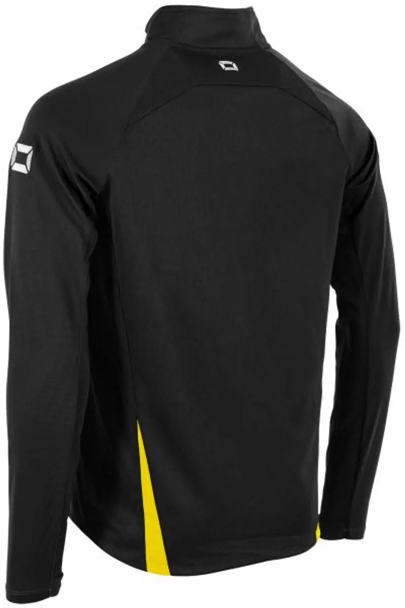 Stanno Stadio Quarter Zip Top - XL - Zwart/Geel