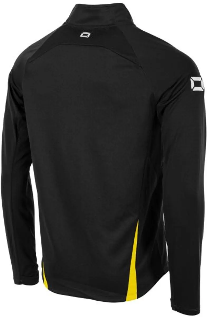 Stanno Stadio Quarter Zip Top - XL - Zwart/Geel