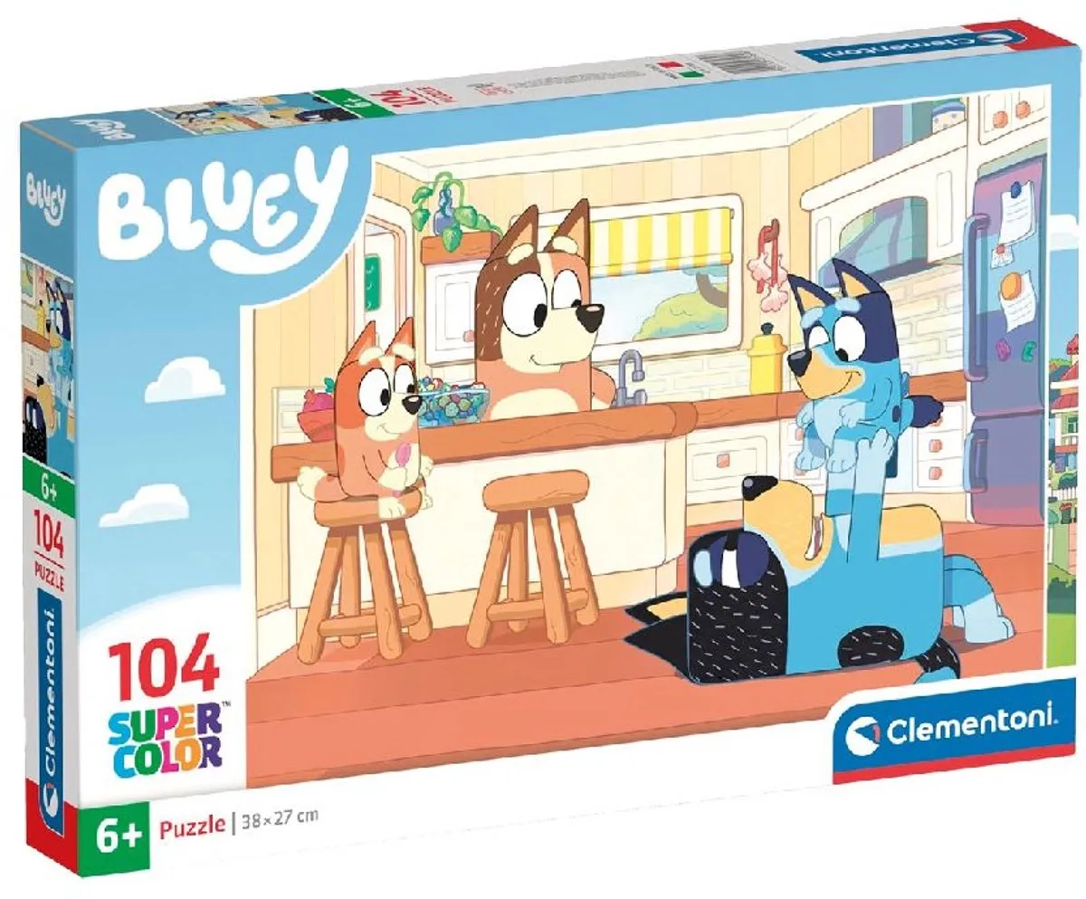 Clementoni Bluey Puzzel 104 Stukjes - Vanaf 6 Jaar
