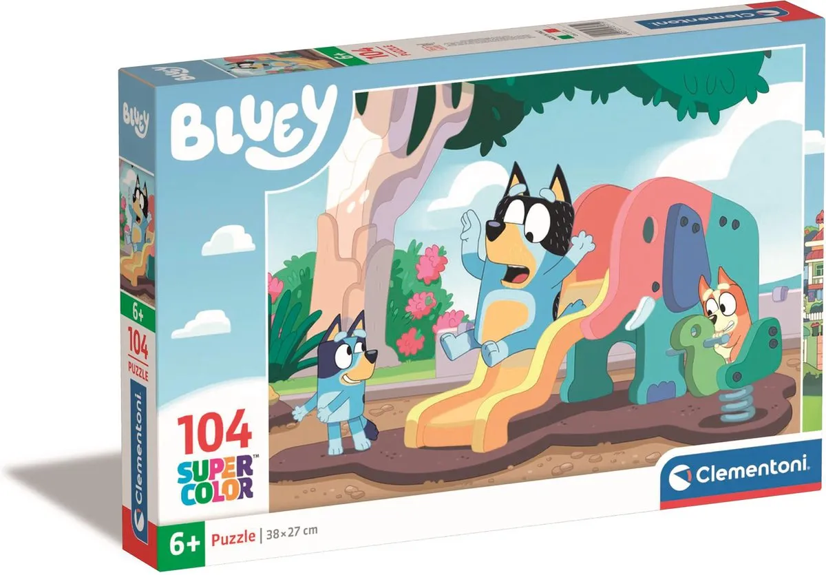 Clementoni Bluey Puzzel 104 Stukjes - Vanaf 6 Jaar