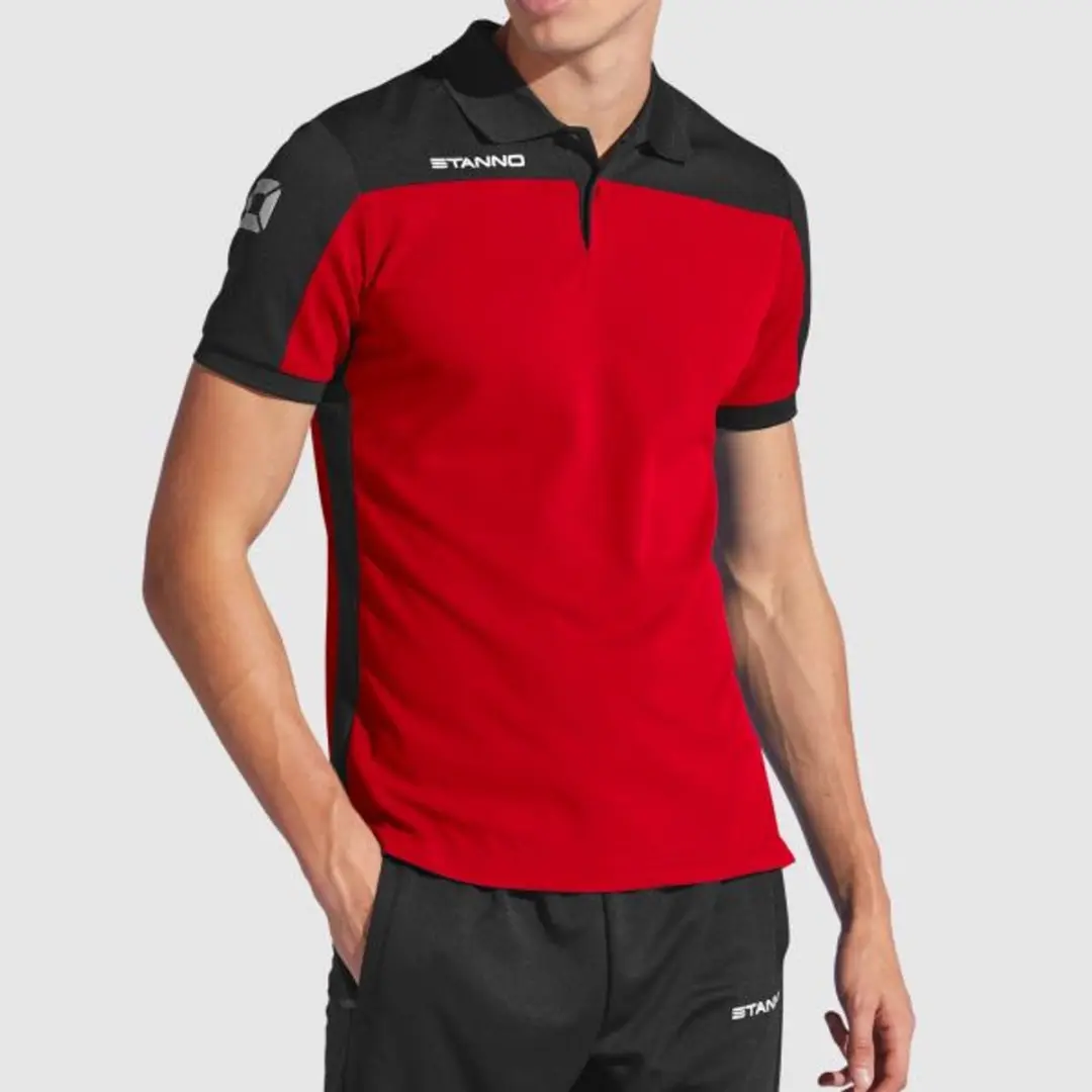 Stanno Pride Polo M - Rood/Zwart