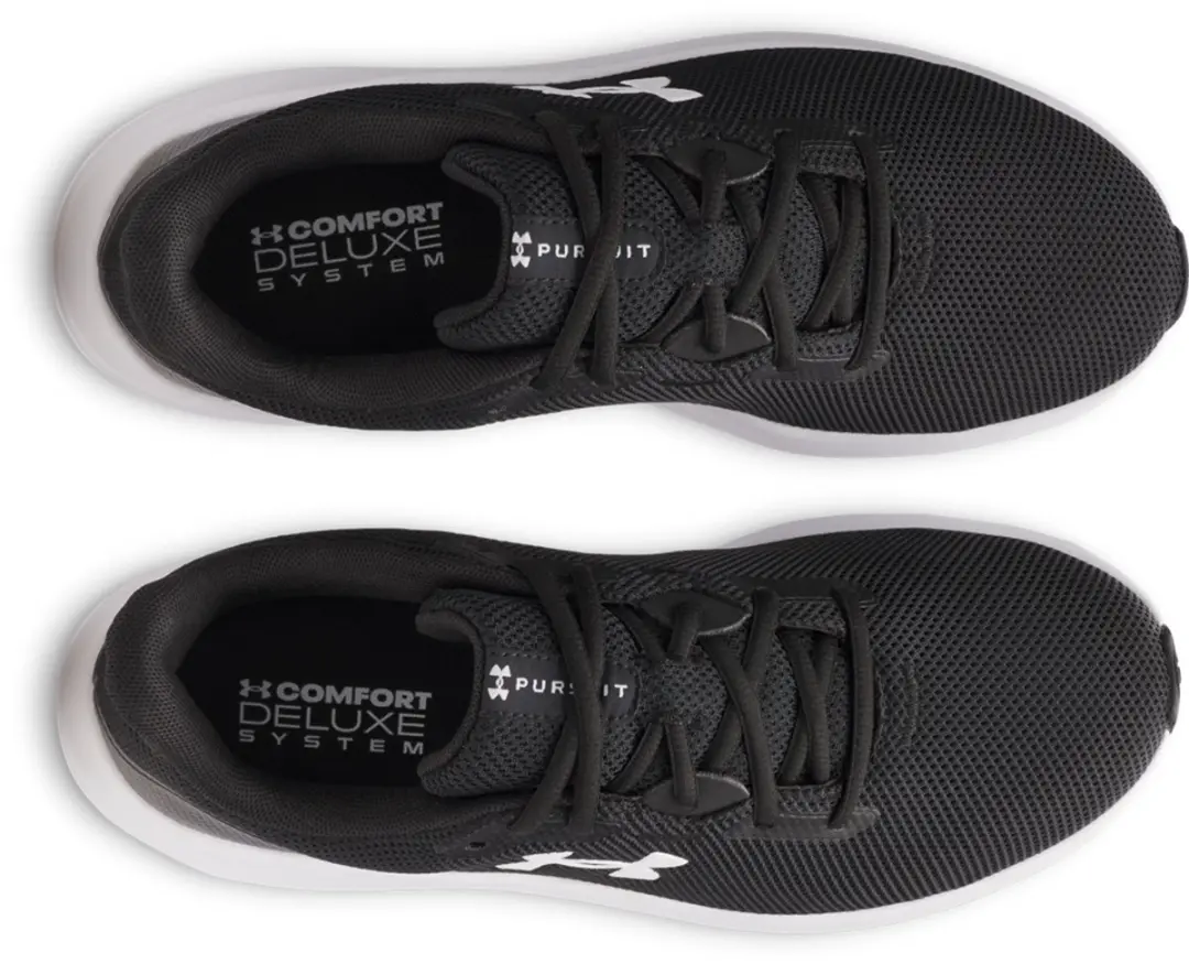 Under Armour UA Charged Pursuit 4 Heren Sportschoenen 41 - Zwart/Wit