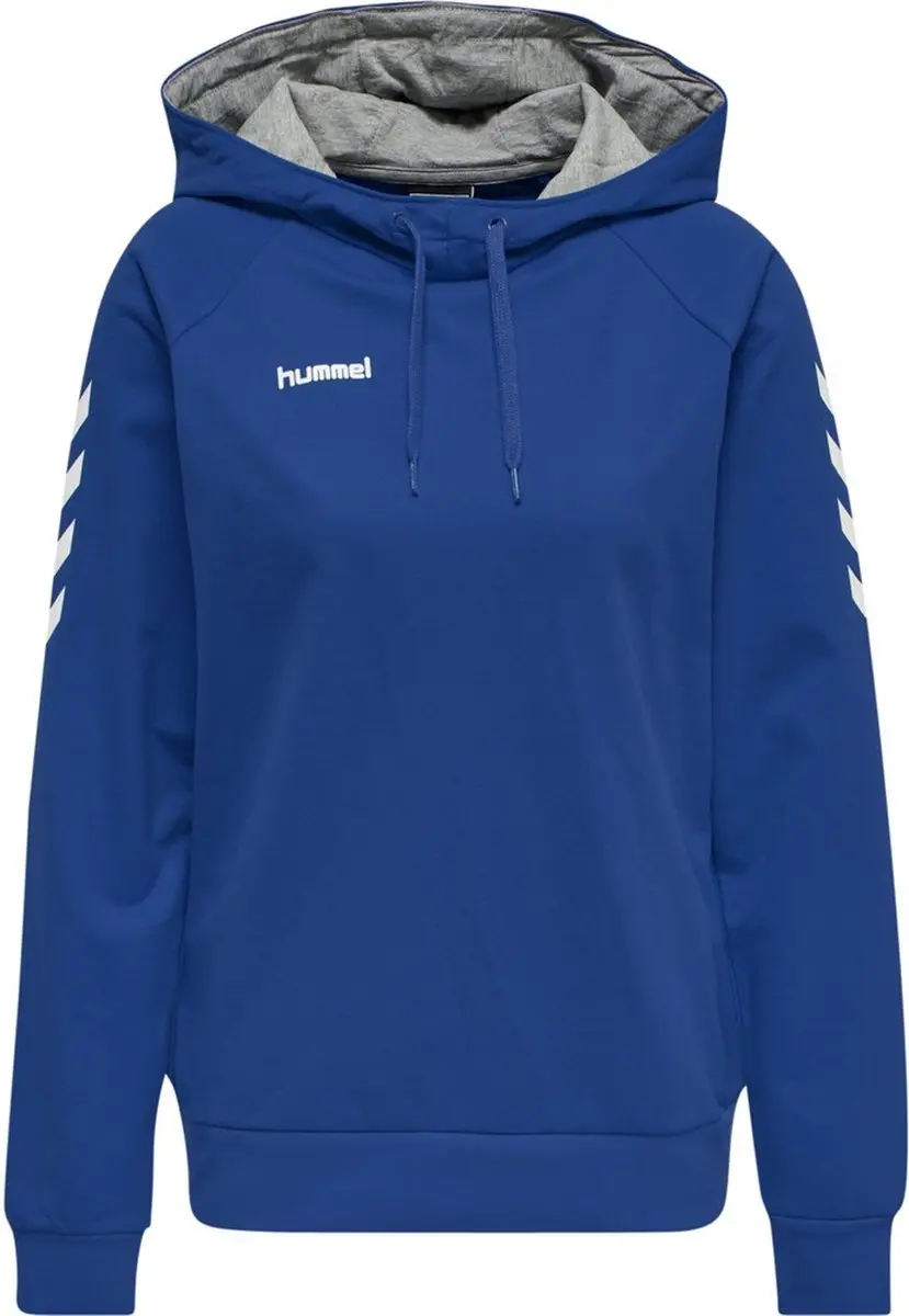 Hummel Go Cotton Hoodie Dames L - Blauw/Wit