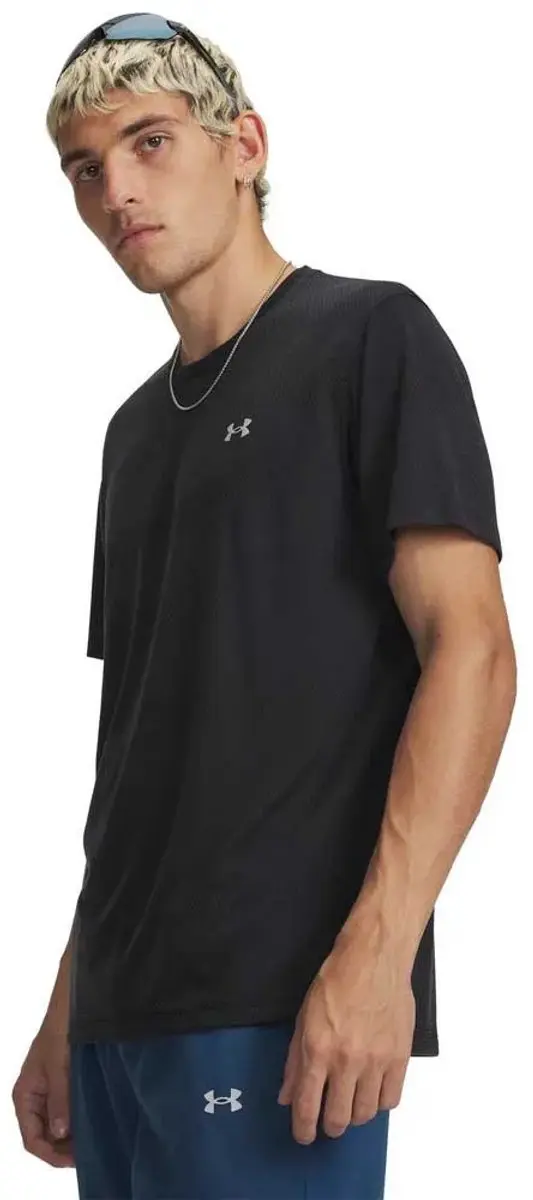 Under Armour UA Velociti SS-BLK Heren Sportshirt - Zwart