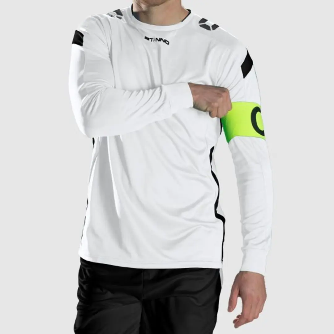 Stanno Drive Match Shirt LS - Maat 128 Wit/Zwart