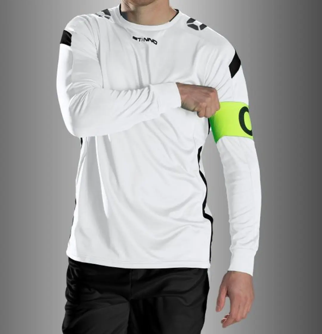 Stanno Drive Match Shirt LS - Maat 128 Wit/Zwart