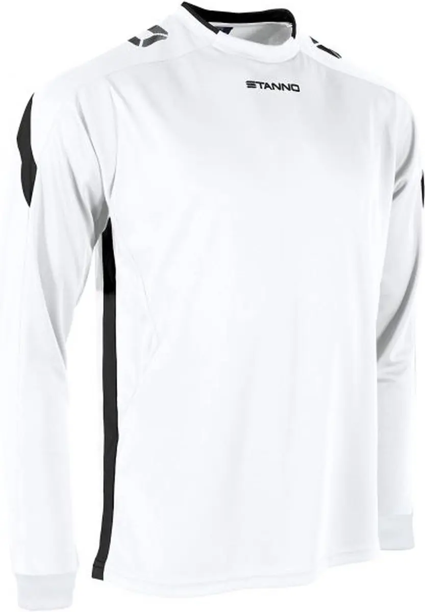 Stanno Drive Match Shirt LS - Maat 128 Wit/Zwart