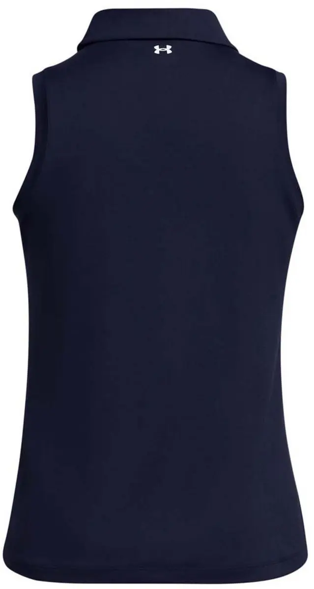 Under Armour Golf Playoff Mouwloos Poloshirt Dames XS - Midnight Navy