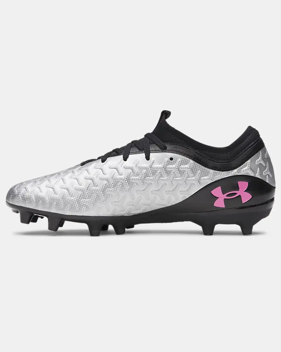 Under Armour Magnetico Select 6 FG Voetbalschoenen - Zilver/Roze - EU 45