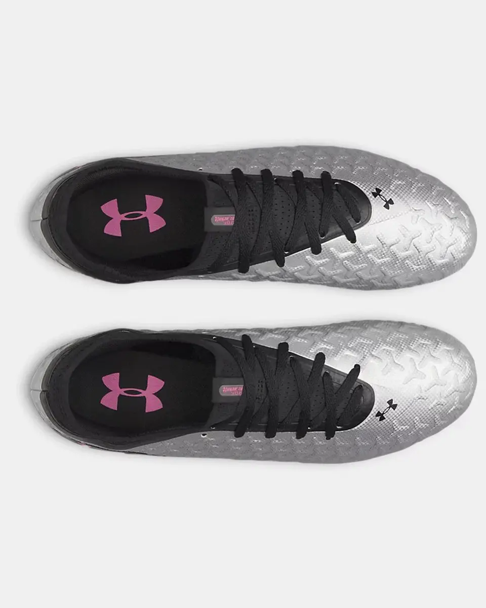 Under Armour Magnetico Select 6 FG Voetbalschoenen - Zilver/Roze - EU 45 - afbeelding 6 van 6