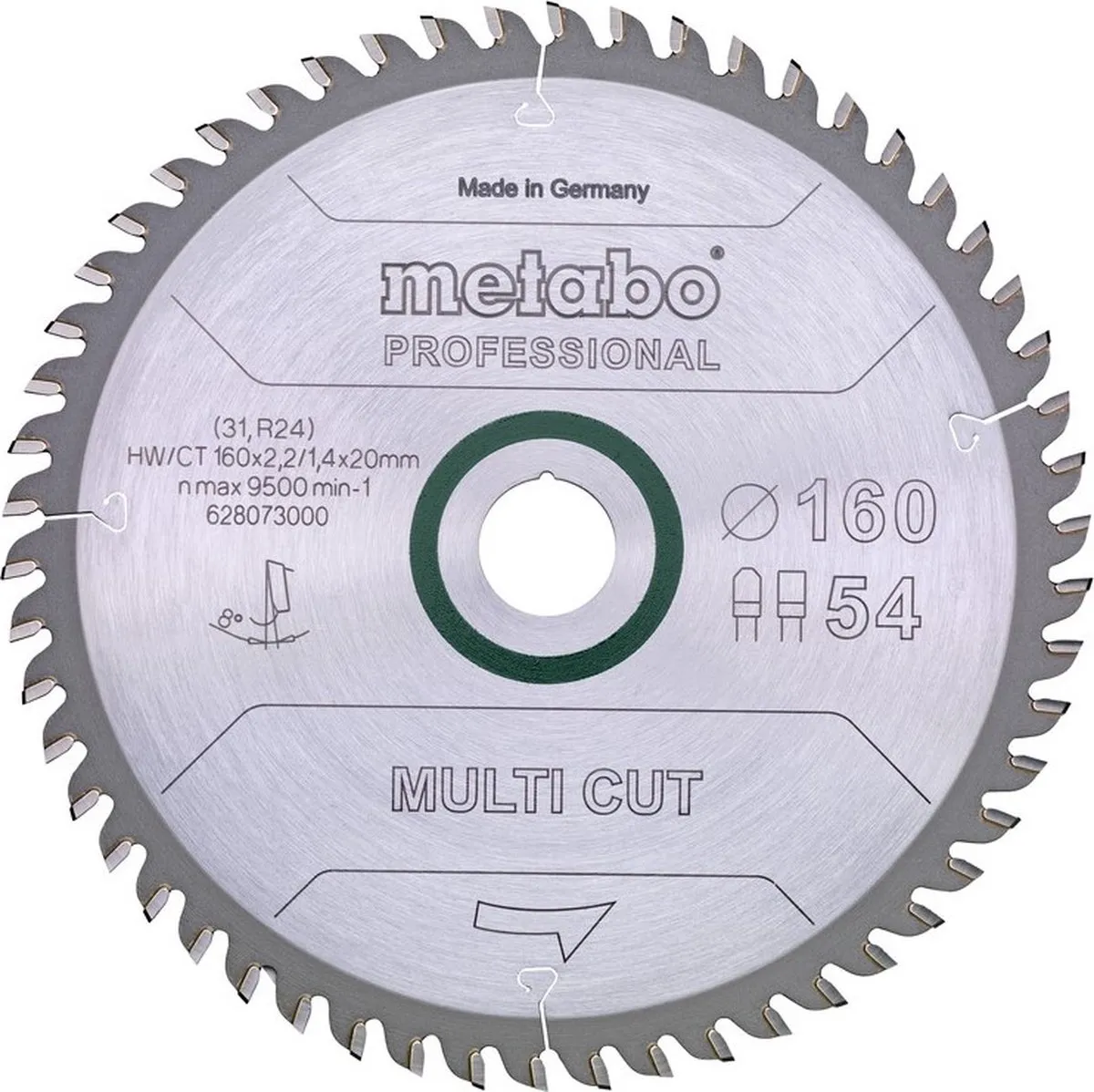 Metabo Multi Cut Cirkelzaagblad D165x2.2/1.4xW20mm