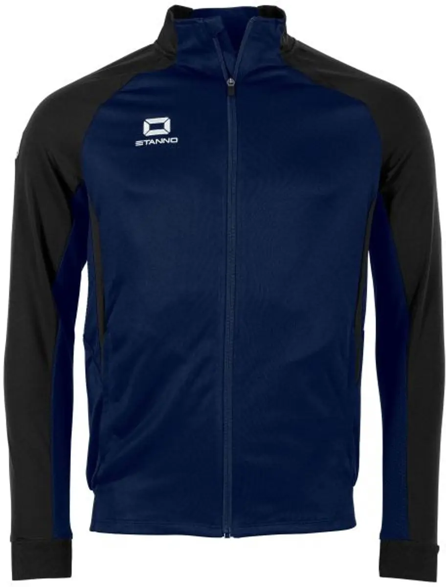 Stanno Stadio Full Zip Top - Maat 128 - Navy/Zwart