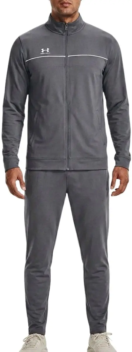 Under Armour UA M Challenger Trainingspak Castlerock - Wit