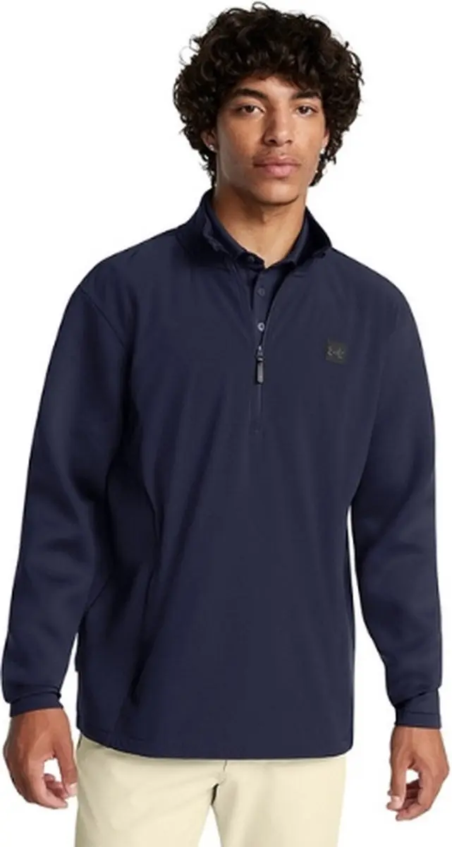 Under Armour Pro Storm 1/3 Zip Heren - Navy - L
